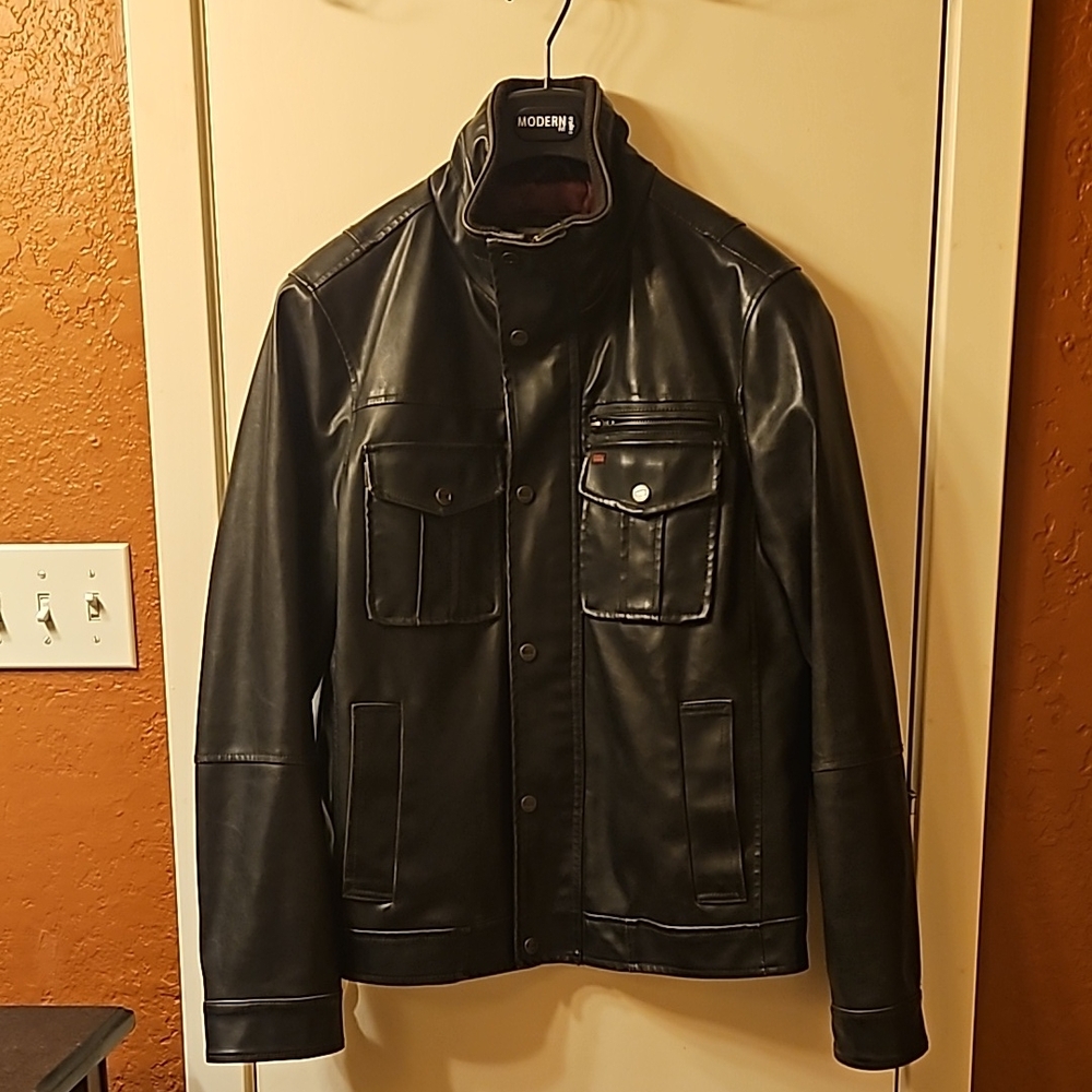 Levi's Black Leather-look Jacket
